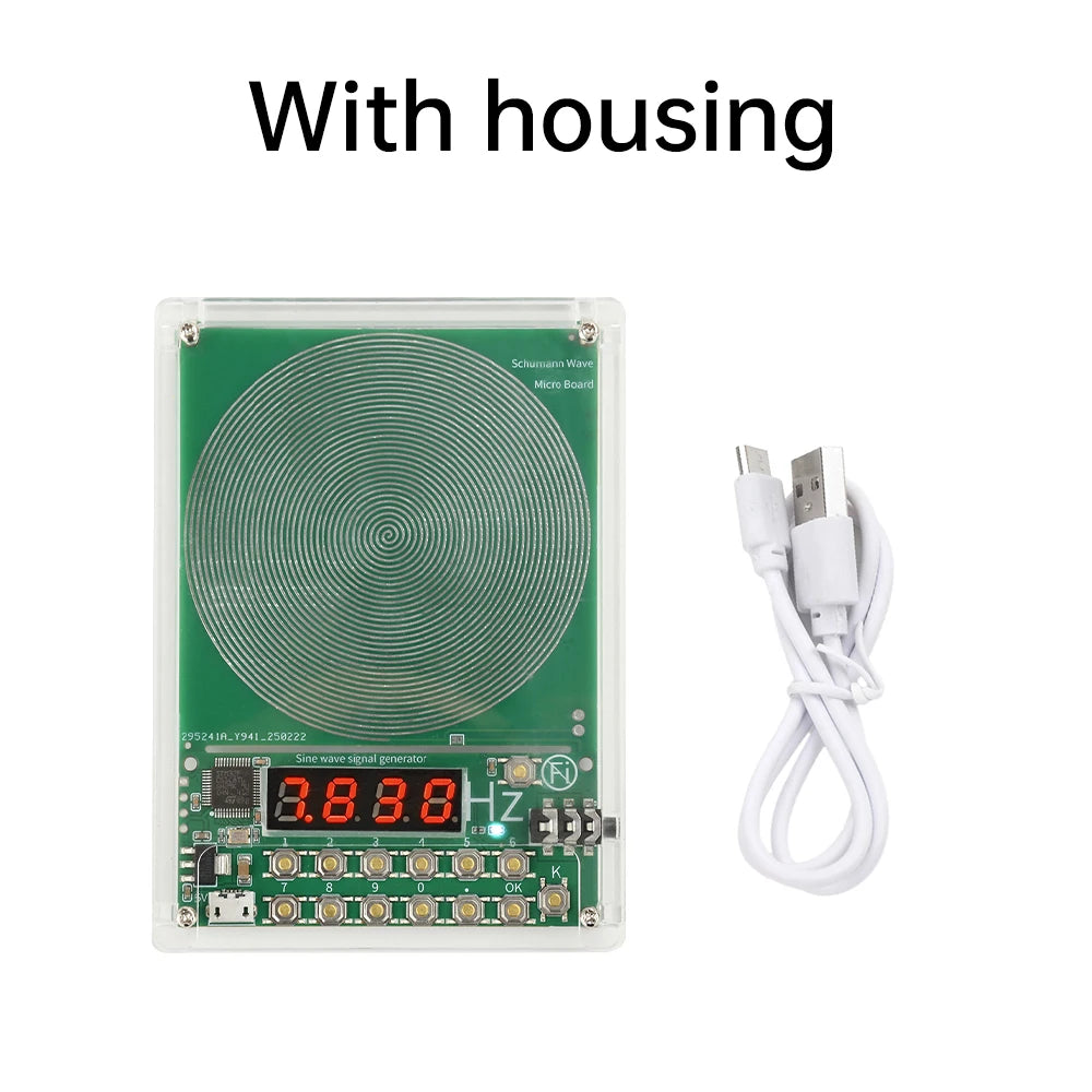 DC 5V 0.01Hz~100000Hz Adjustable Frequency 7.83HZ Schumann Wave Generator Sine Wave Signal Generator Micro USB Interface