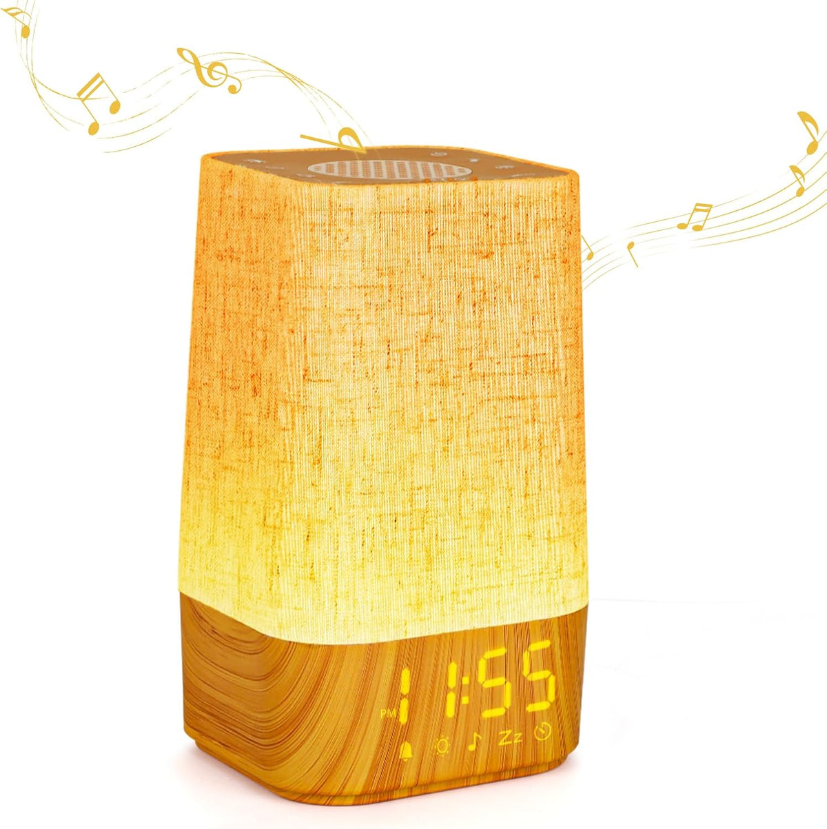 Sunrise Alarm Clock White Noise Machine Baby Portable Sound Machine with Night Light 30 Soothing Sounds Natural Wake up Light for Sleeping Baby Kids Adults (Khaki)