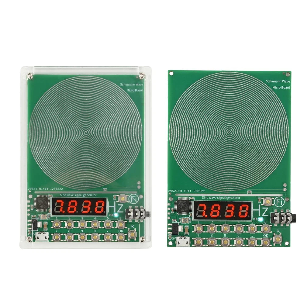 DC 5V 0.01Hz~100000Hz Adjustable Frequency 7.83HZ Schumann Wave Generator Sine Wave Signal Generator Micro USB Interface